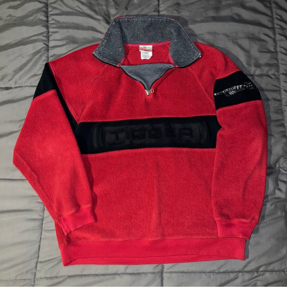 Vintage 90s Disney Tigger From Winnieh The Pooh Quarter Zip Pullover Sweatshirt